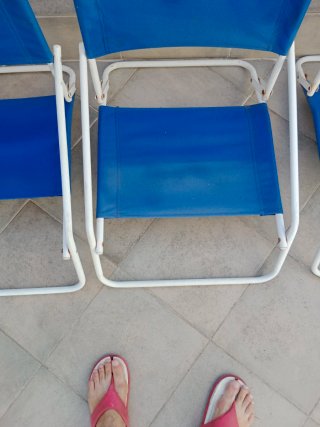 3 Sillas Plegables Playa Azul