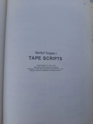 Libro para el estudiante de Berlitz English 1