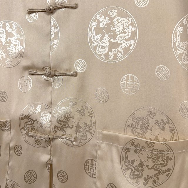 Ma Ru Long Dragon Satin Tang Shirt XL