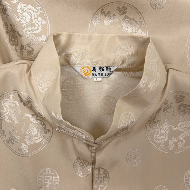 Ma Ru Long Dragon Satin Tang Shirt XL