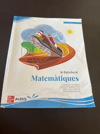 Libro 1r batxillerat matemáticas