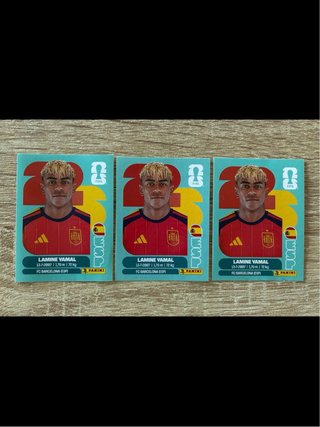 Lote 3 Cromos Lamine Yamal FIFA 26 Panini