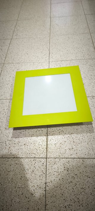 Plafón LED Cuadrado 35x35cm Verde Lima