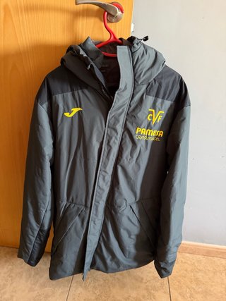 Chaqueta Villarreal CF Joma Gris/Amarillo Talla L