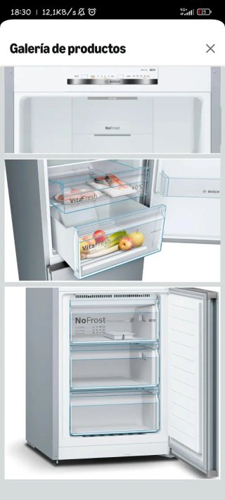 Nevera Combi Bosch Serie 4 KGN36VWEA