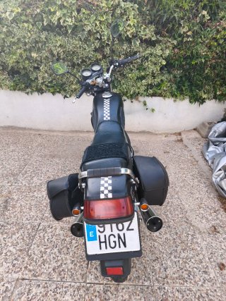 Moto 125cc Negra clipic radar 125