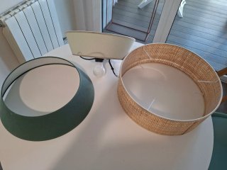 Lámpara de techo bambú y madera