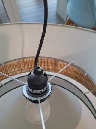 Lámpara de techo bambú y madera