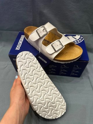 Birkenstock ciabatte bianche