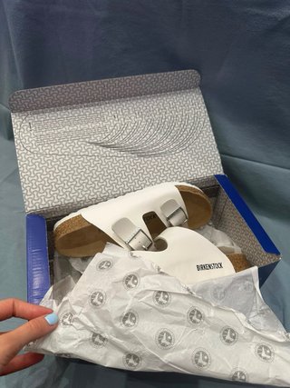 Birkenstock ciabatte bianche
