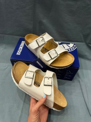 Birkenstock ciabatte bianche