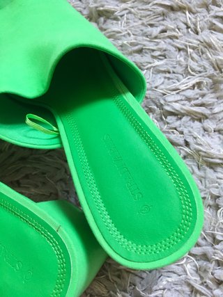 Sandalias tacón verde  40