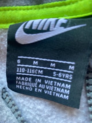 Felpa Nike 5/6 anni Grigia