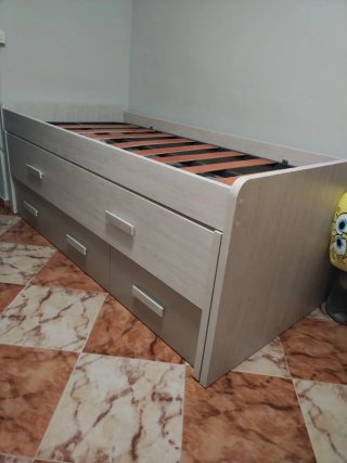 Cama nido con cajones de 90