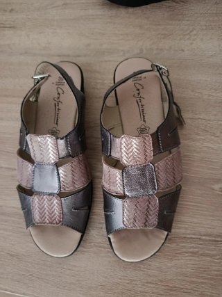 Sandalias piel cómodas talla 39