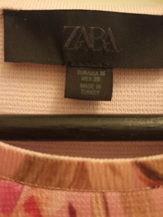 Vestido Zara floral rosa