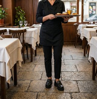 Mocasines de cuña negros