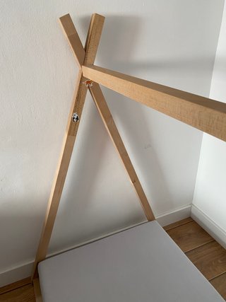 Cama tipi madera 70x140