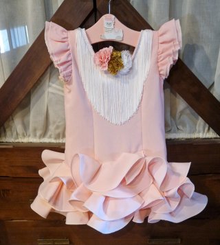 Traje Gitana Rosa Talla 8 Sin Estrenar