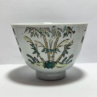 Tazza porcellana cinese Famille Verte, primi '900