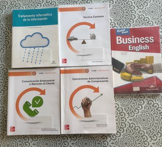 5 LIBROS de FP de administración y gestión