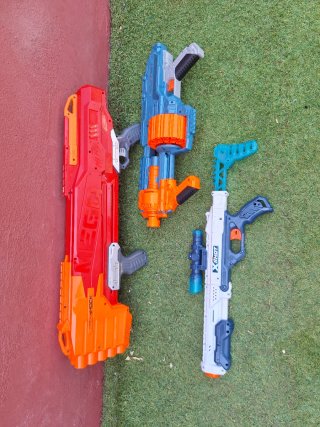 Lote de 3 Nerf