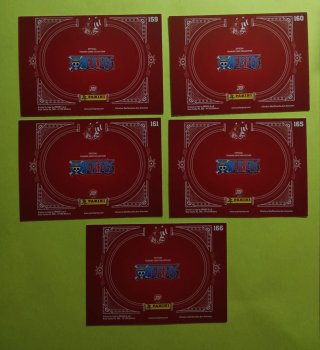 LOTE LIQUIDACION 10 CARTAS ONE PIECE TRASERA ROJA