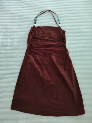 Vestido Zara marrón