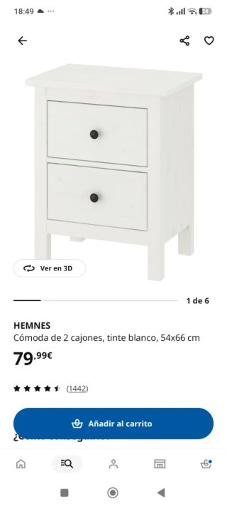 Mesilla de noche Hemmes Ikea