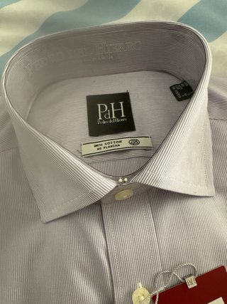 Camisa Pedro del Hierro rayas lila hombre Talla M
