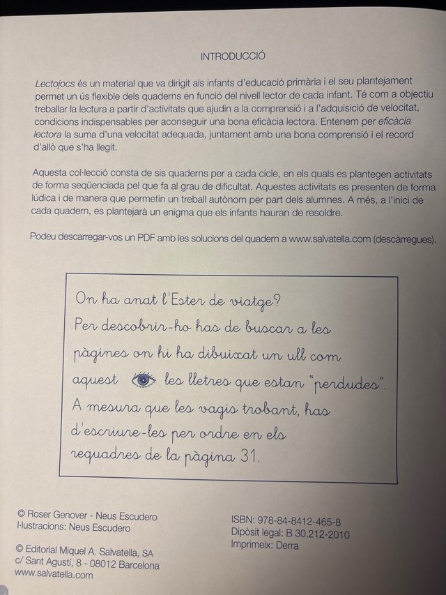 Lectojocs 4 – 2n Primària | Editorial Salvatella