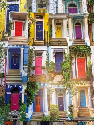 Puzzle Educa 1000 Piezas Casas Colores