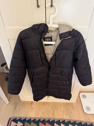 Abrigo Zara Negro Niño Talla 10