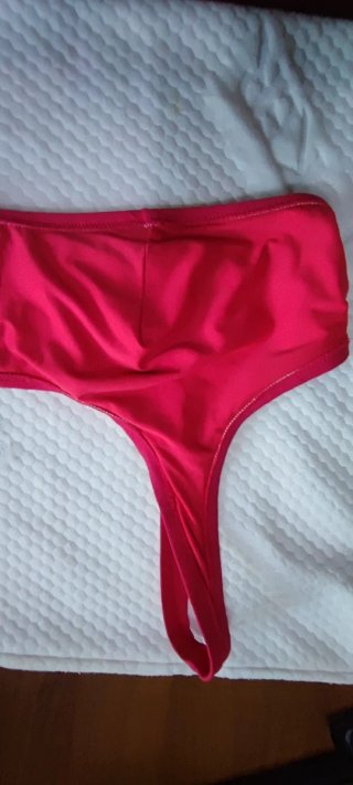 Top H&M Rosso Palestra/Mare Tg M