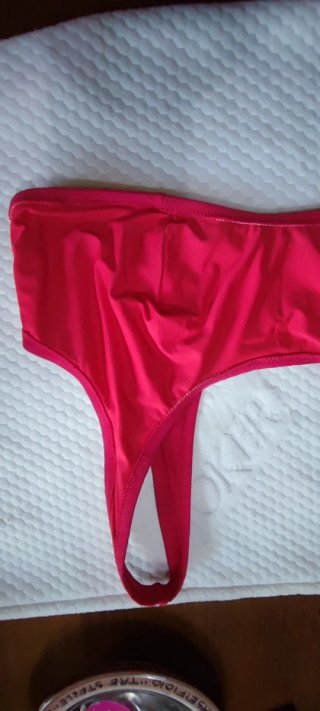 Top H&M Rosso Palestra/Mare Tg M