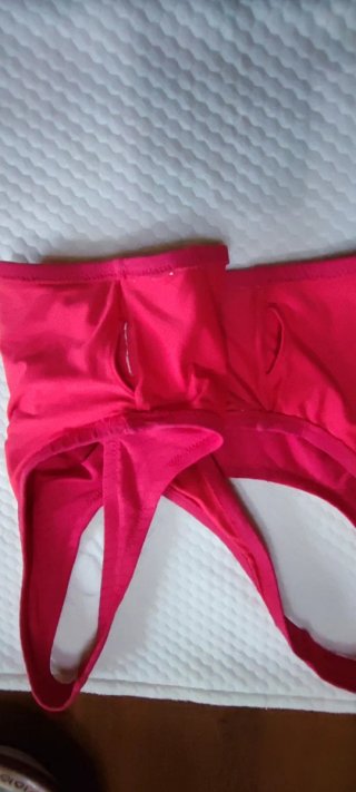 Top H&M Rosso Palestra/Mare Tg M