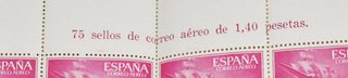 Pliego 75 Sellos Aéreos España