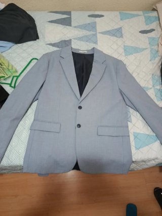 Traje Zara Azul Claro