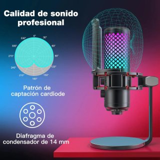 Micrófono USB ZealSound para juegos Phone teléfono