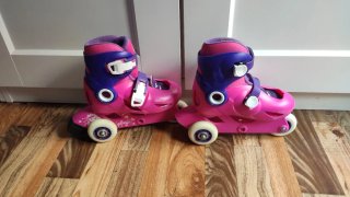 Patines Oxelo Rosas y Morados Talla 26-28