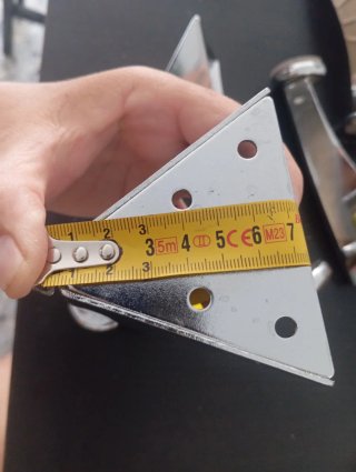 Juego 4 patas metálicas para muebles o sofá