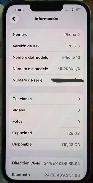 iPhone 13 100% Bateria