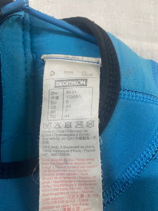 Neopreno TRIBORD (Decathlon) integral, taglia S.