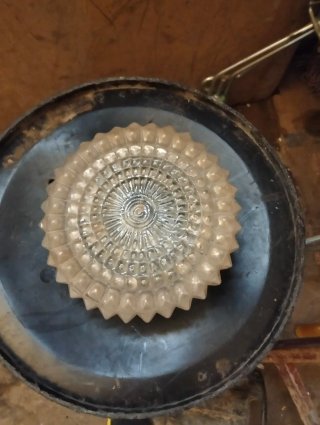 Carcasa Tulipa Lámpara Vintage Cristal y Plástico
