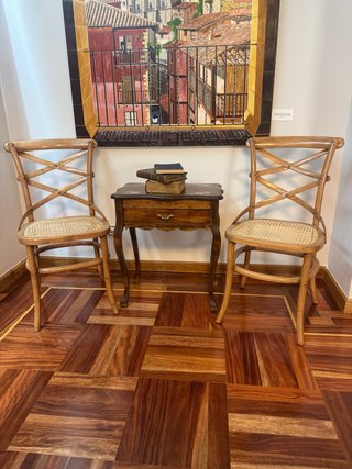 Silla Thonet Rejilla Aspas Doble Cruz