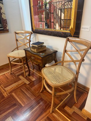Silla Thonet Rejilla Aspas Doble Cruz