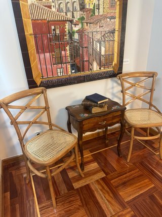 Silla Thonet Rejilla Aspas Doble Cruz