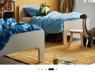 Estructura Cama Extensible IKEA SLÄKTE Blanco/Made