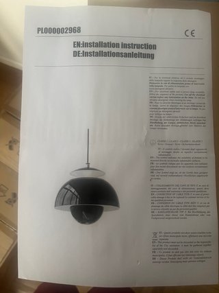 Lámpara colgante naranja nórdica 25cm∅ nueva