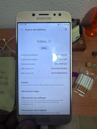 Samsung Galaxy J7 Dorado/Plateado